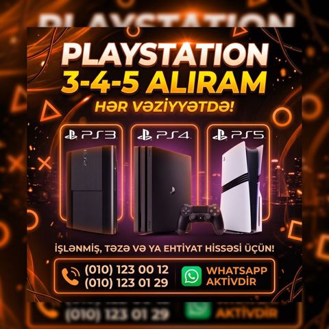 PlayStation konsollarının alışı xidmətı. Aşağıdakı modellər qəbul — Bakı