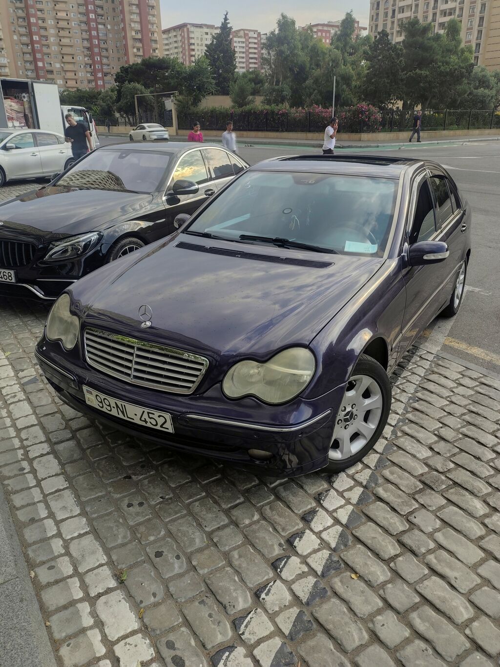 Mercedes-Benz C-Class (W203) sedan - Kuzov: 4 qapılı sedan, tünd — Avtomobillər, Bakı (3)