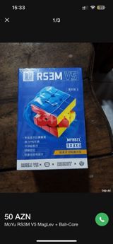MoYu RS3M V5 MagLev + Ball-Core sürət kubu - Model: RS3M V5 (MF8821) — Oyun və oyuncaq