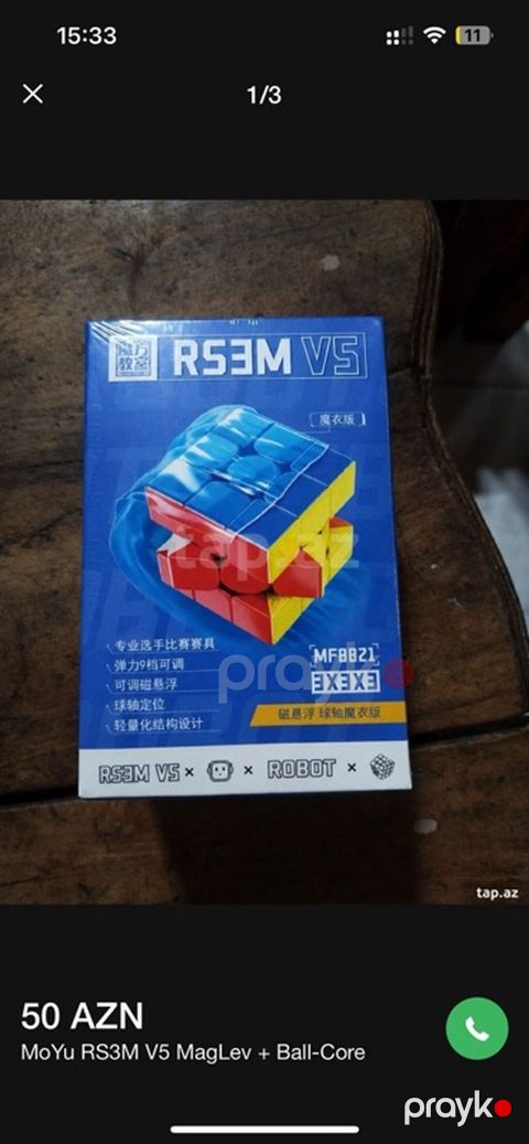 MoYu RS3M V5 MagLev + Ball-Core sürət kubu - Model: RS3M V5 (MF8821)