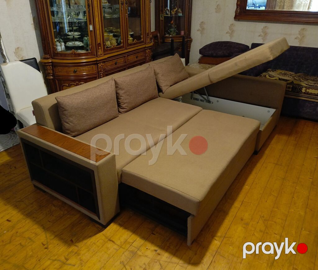 İşlənmiş, Künc divan, Divan, Bazalı, Açılan — Yumşaq mobilya dəstləri, Bakı (6)