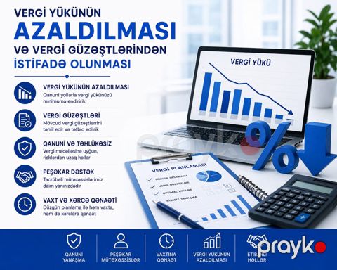 Vergi yükünün azaldılması və vergi güzəştlərindən istifadə olunması — Bakı