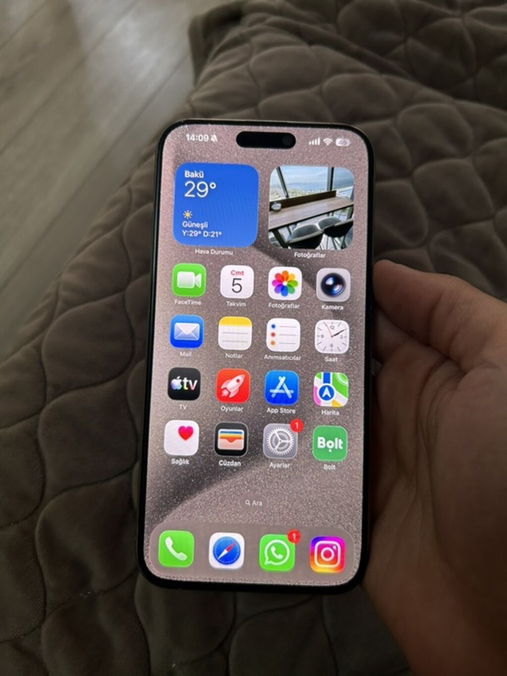 IPhone 15 Pro, 256 GB, Natural Titanium, Face ID — Apple iPhone, Bakı (2)