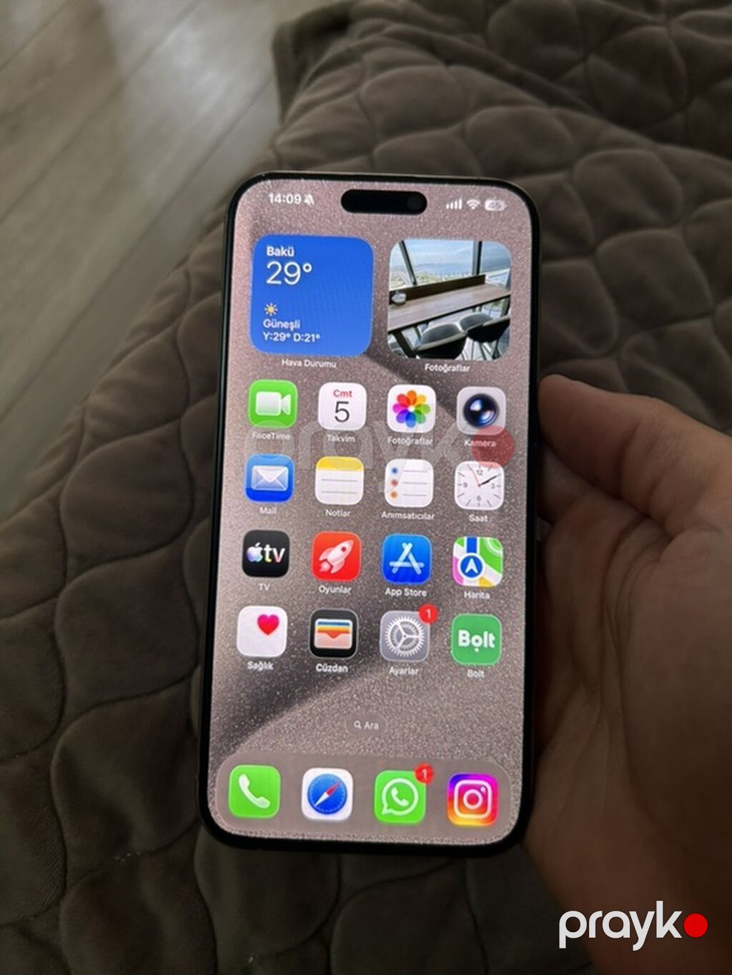 IPhone 15 Pro, 256 GB, Natural Titanium, Face ID — Apple iPhone, Bakı (2)