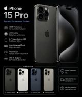 Apple iPhone 15 Pro Black Titanium 128GB/8GB — By Electronics — Smartphones