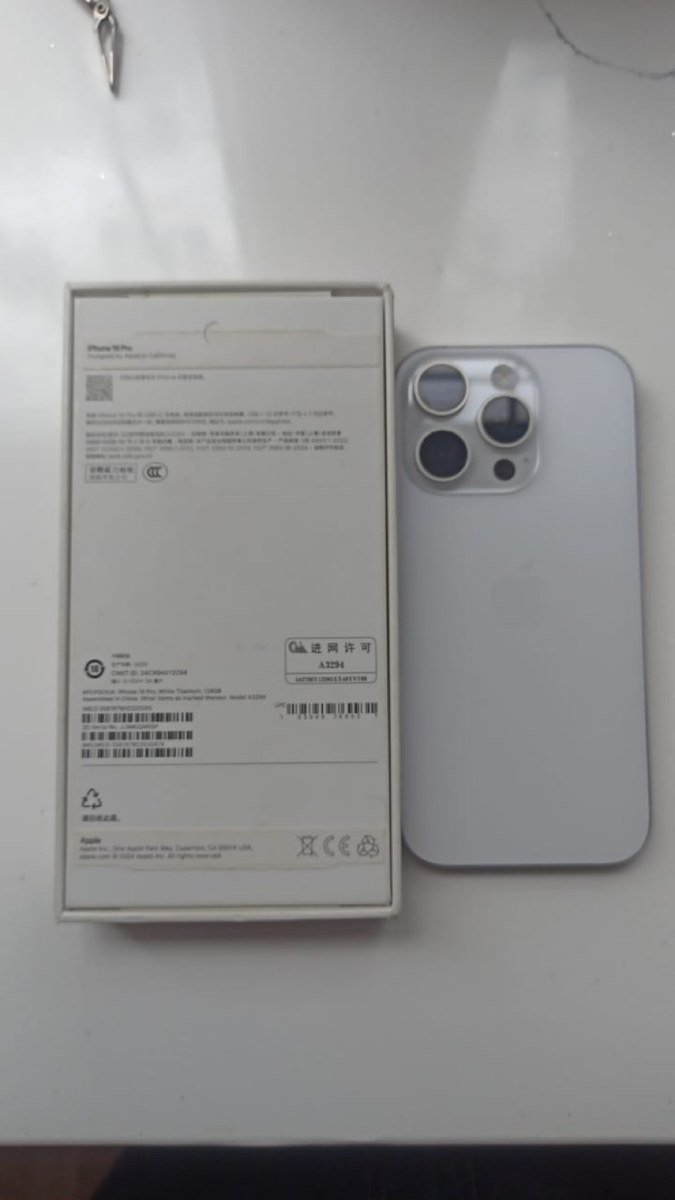 Apple iPhone 16 Pro White Titanium 128GB/8GB — Smartfonlar, Qusar (2)