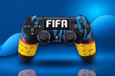 PS4 Joystick Mavi Fıfa dizayn — Bakı
