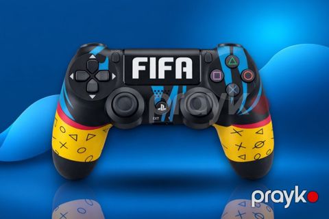 PS4 Joystick Mavi Fıfa dizayn — Bakı