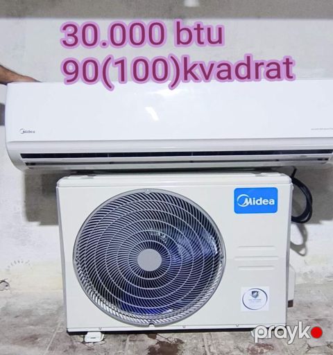 Kondisioner Midea, Yeni, 100-dən çox kv. m, Split sistem, Kredit yoxdur, Ödənişli quraşdırma — Bakı