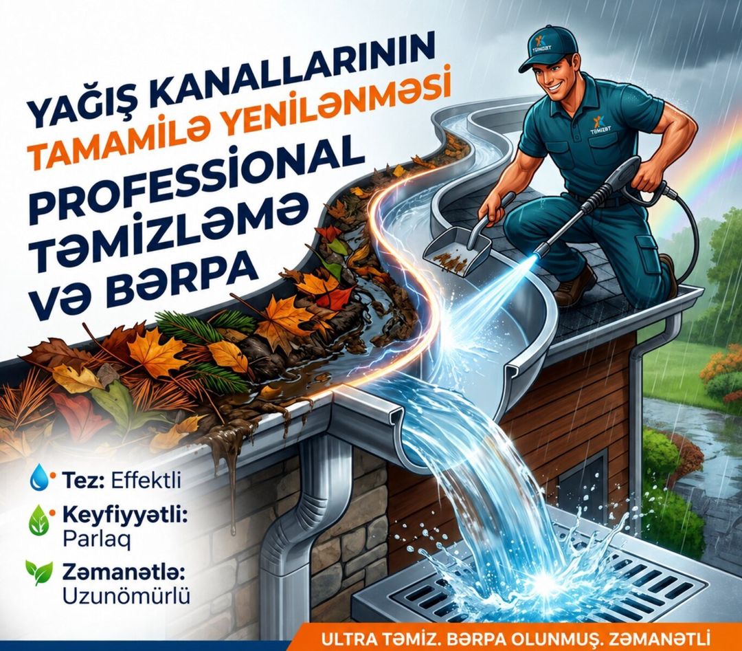 Novalça və yağış kanallarının təmizlənməsi — Təmizlik, Bakı (3)