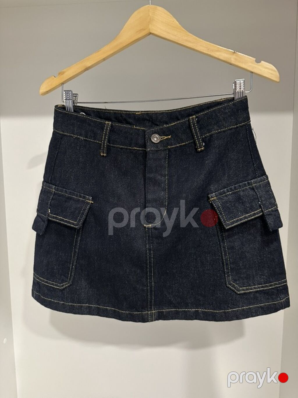 Prada denim dəst – jilet və mini ətək 250 azn alinib hec geyinilmeyib — Kostyum, Bakı (2)
