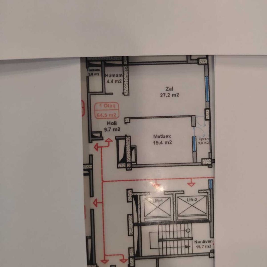 Satılır 2 otaqlı yeni tikili 65 m² — Mənzil, Bakı (3)
