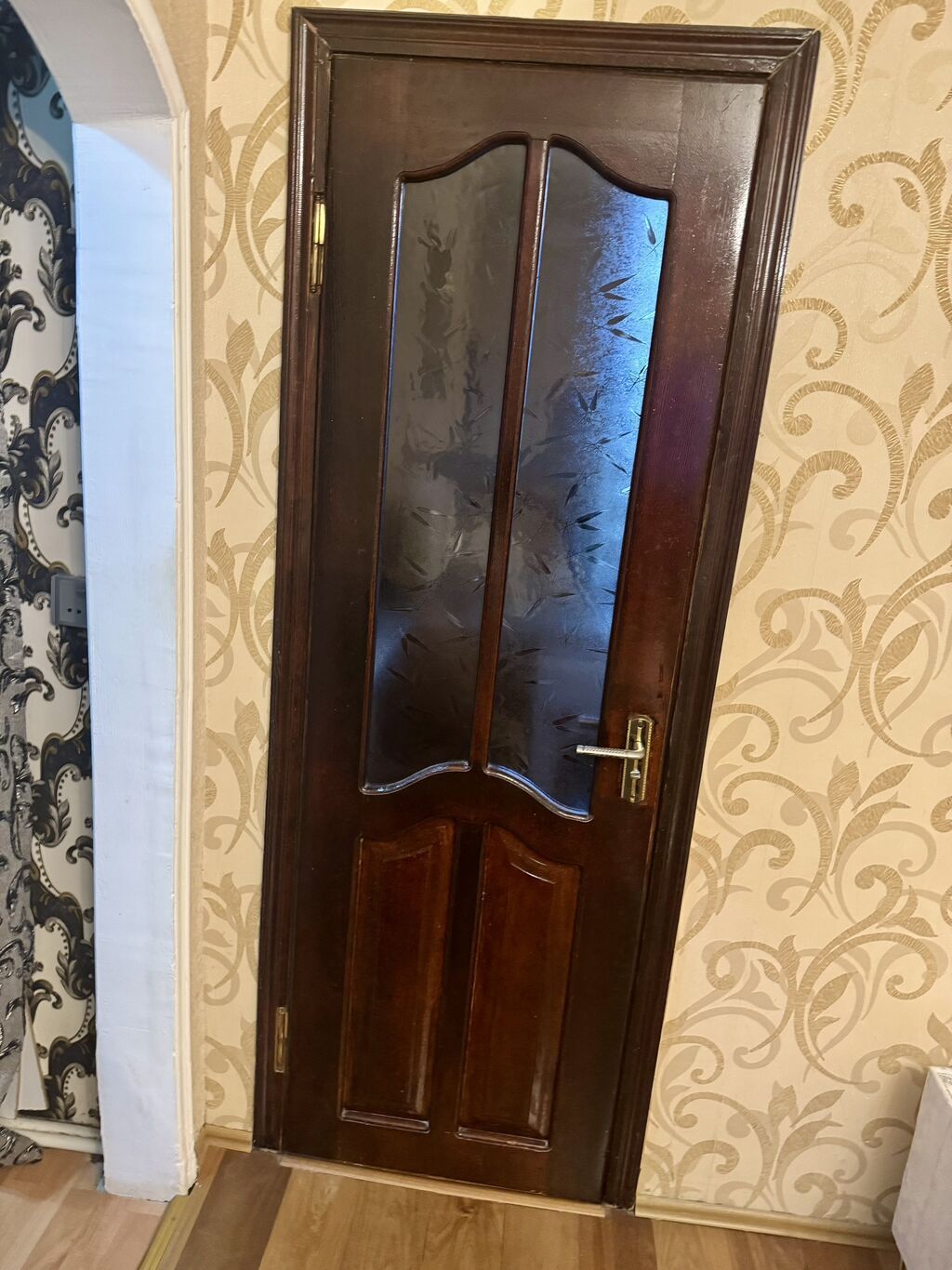 Mətbəx üçün İşlənmiş Otaq qapısı Zamok ilə, Zəmanətli, Ödənişli quraşdırma, Ünvandan götürmə — Pəncərələr, qapılar, balkonlar, Bakı (5)