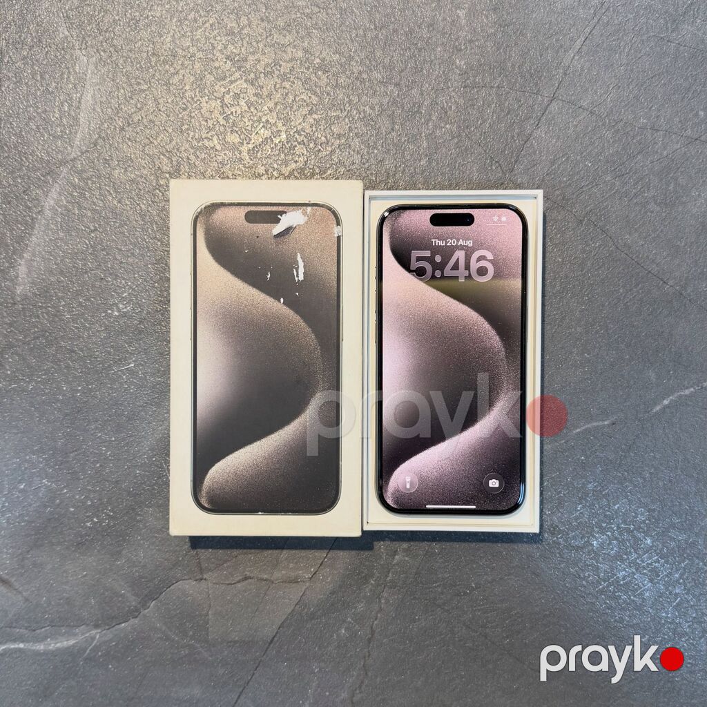 IPhone 15 Pro, Natural Titanium, Face ID — Apple iPhone, İsmayıllı (4)