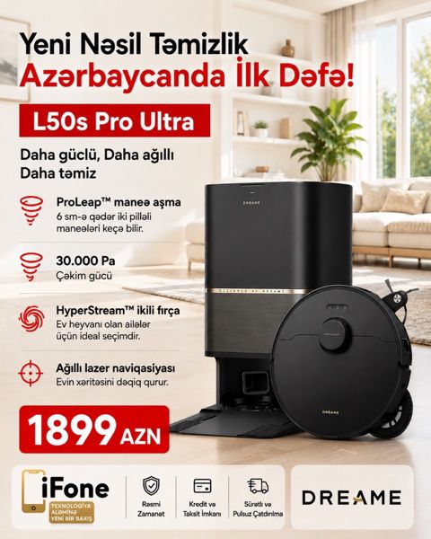 Dreame L50s Pro Ultra — Bakı
