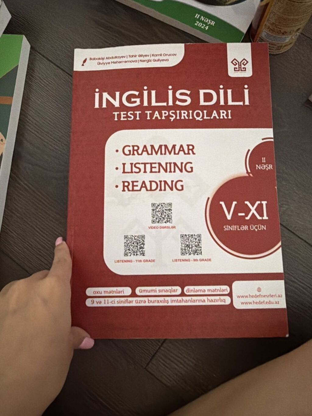 Məhsul: “İngilis Dili – Test Tapşırıqları” (V–XI siniflər üçün), II — Kitablar, Bakı