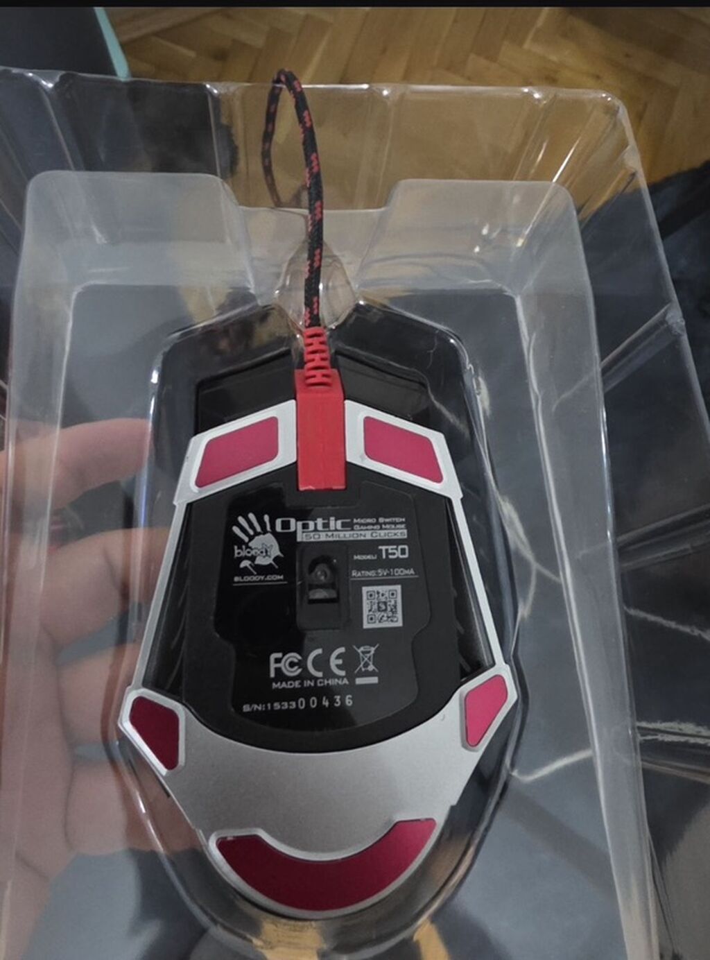 Bloody T50 Optic Micro Switch Gaming Mouse Yuksek fpsli Macro mouse 7 — Klaviaturalar və siçanlar, Xırdalan (3)