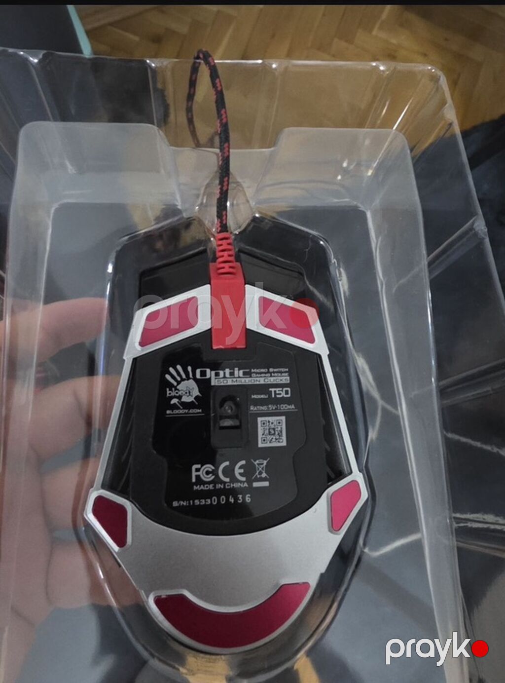 Bloody T50 Optic Micro Switch Gaming Mouse Yuksek fpsli Macro mouse 7 — Klaviaturalar və siçanlar, Xırdalan (3)