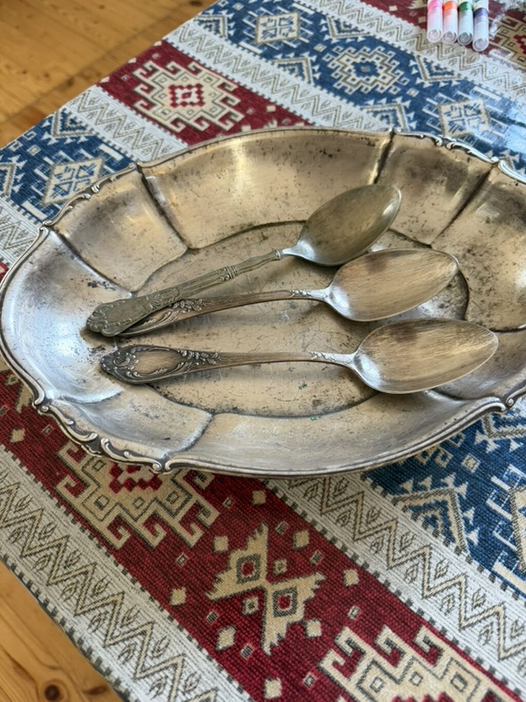 Kolleksiya üçün klassik metal süfrə dəsti - Tərkib: 1 ədəd oval — Qablar və mətbəx əşyaları, Digah (2)
