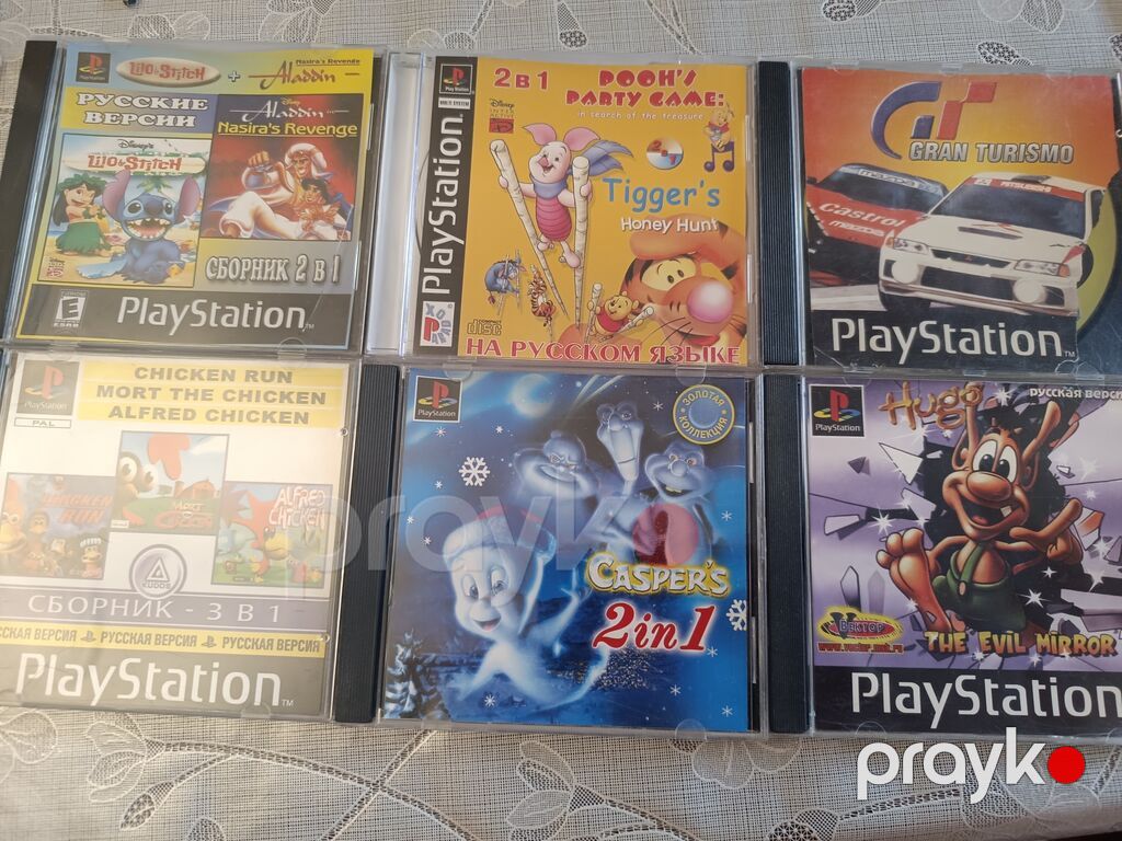 Sony PlayStation1 (PS1, FAT, Avropa) oyun konsolu seti. 6 original — Oyun konsolları, Bakı (4)