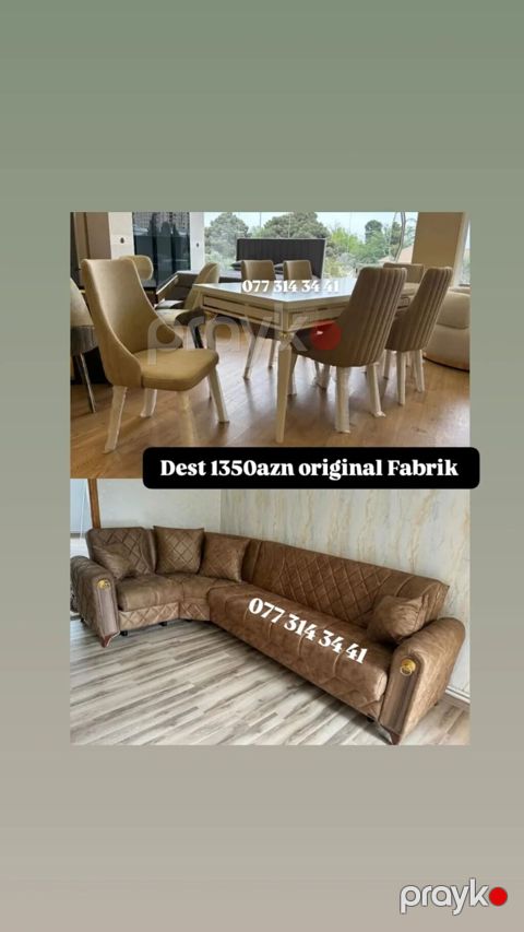 Mebel Dəsti – “original Fabrik” Qiymət: 1350 AZN (dəst üçün) — Bakı