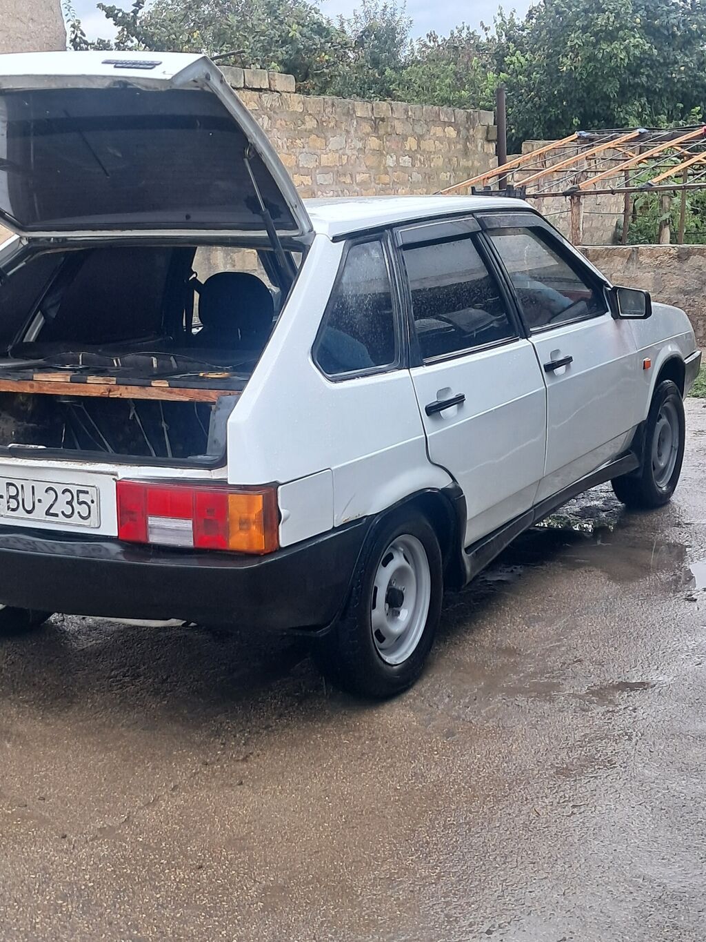 Lada Samara (VAZ‑2109) hatchbek - Korpus: 5 qapılı ağ rəngli — Avtomobillər, Şabran (4)