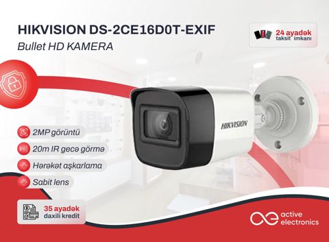 Təhlükəsizlik kamerası Hikvision DS-2CE16D0T-EXIF — Bakı
