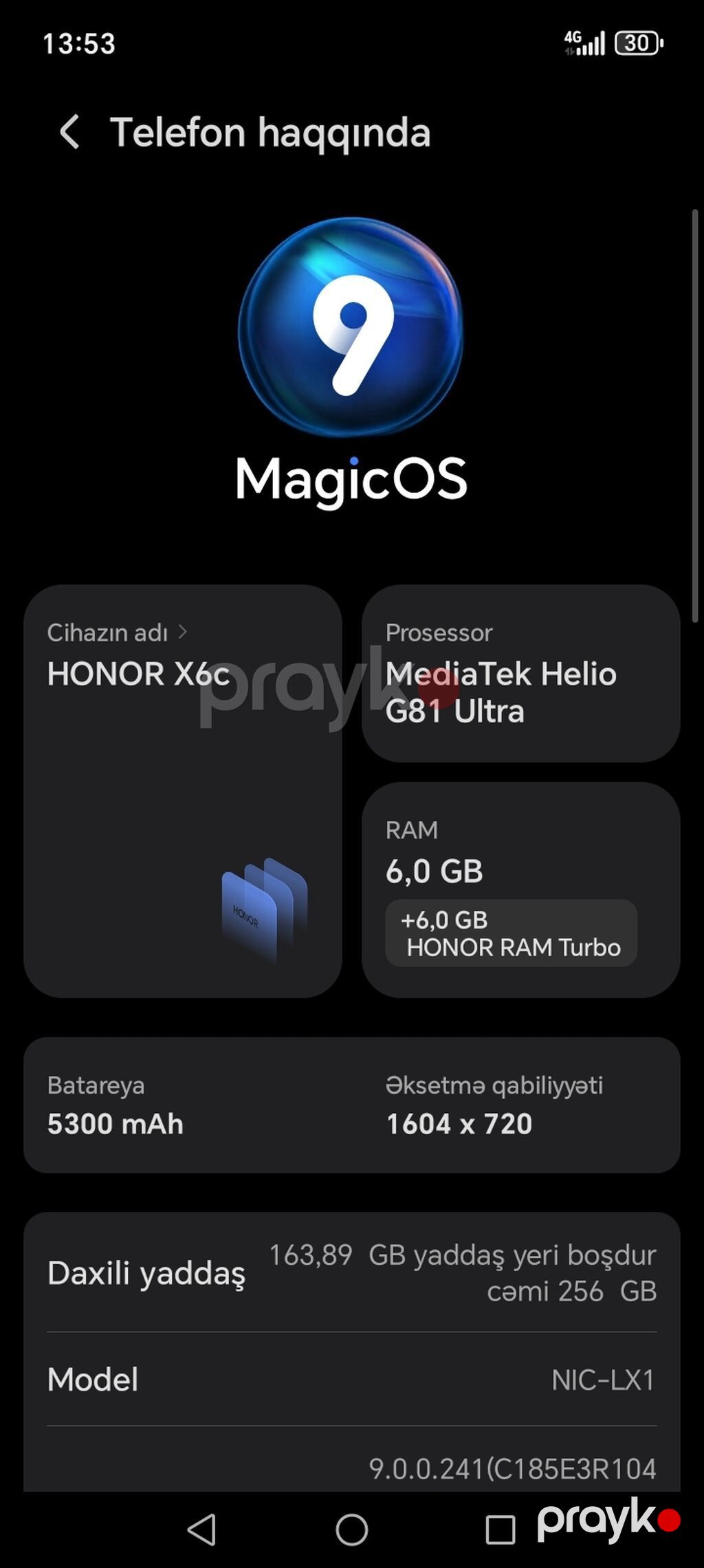 Honor X6c, 256 GB, rəng - Qara, İki sim kartlı — Honor, Digah (3)