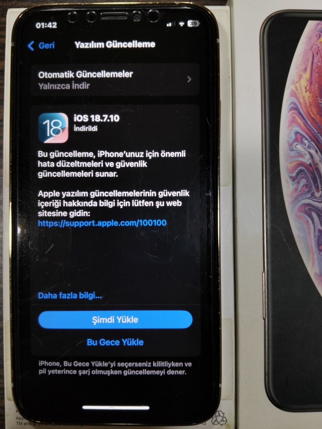 Apple iPhone XS Gold 64GB/4GB — Smartfonlar, Sumqayıt (7)