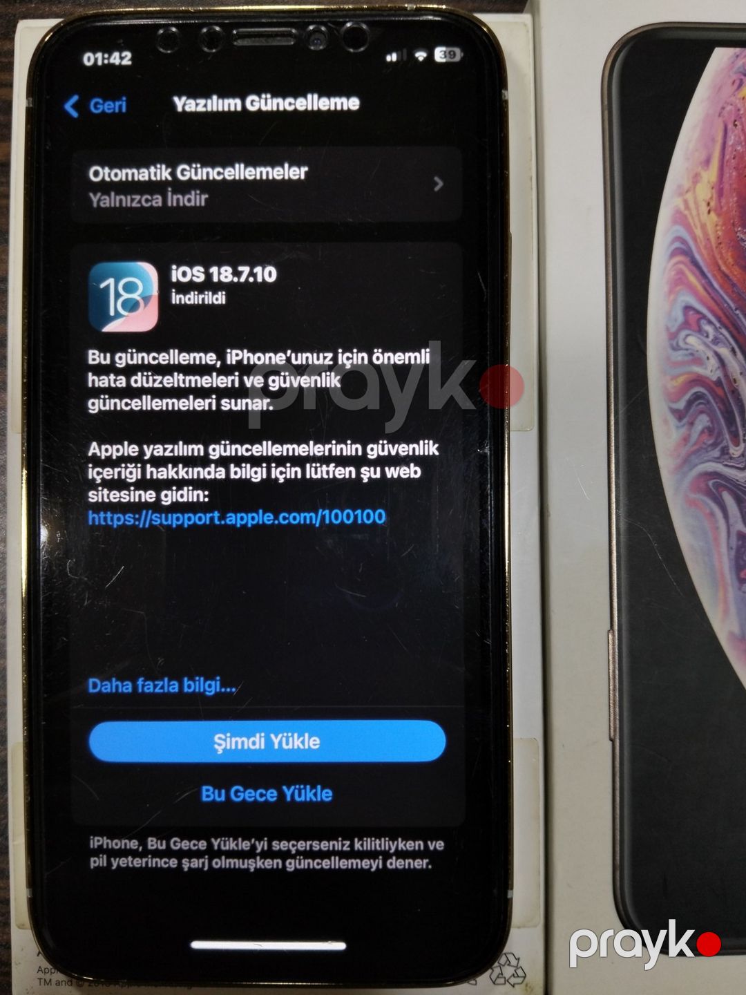 Apple iPhone XS Gold 64GB/4GB — Smartfonlar, Sumqayıt (7)