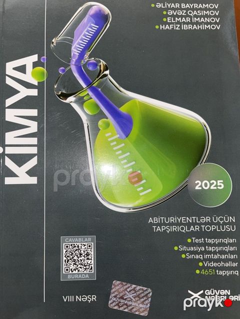Güvən test toplusu kimya 2025 təzədir. İçi açılmayıb. Endirim edə — Digah