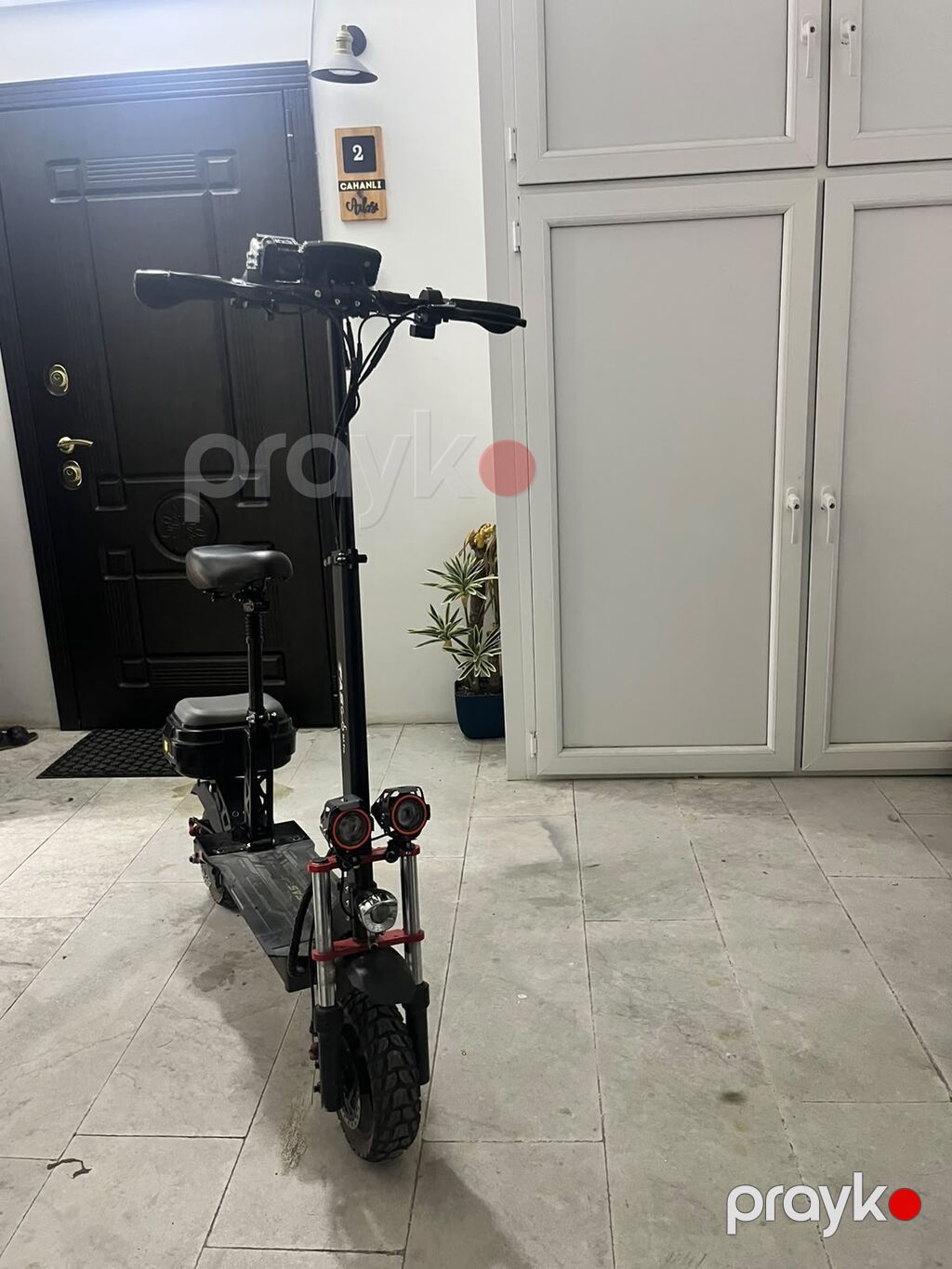 Elektrikli skuter – güclü iki motorlu, iri təkərli off-road model — Skuterlər, Gəncə (5)