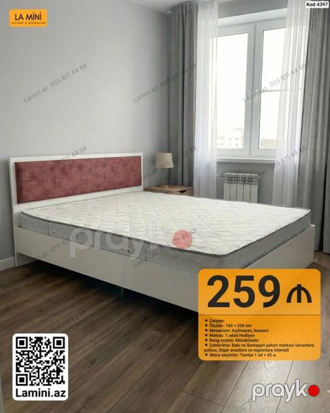 LA Mını “Lakonik & Minimalizm” – Çarpayı (Kod: 4397) - Ölçülər — Bakı