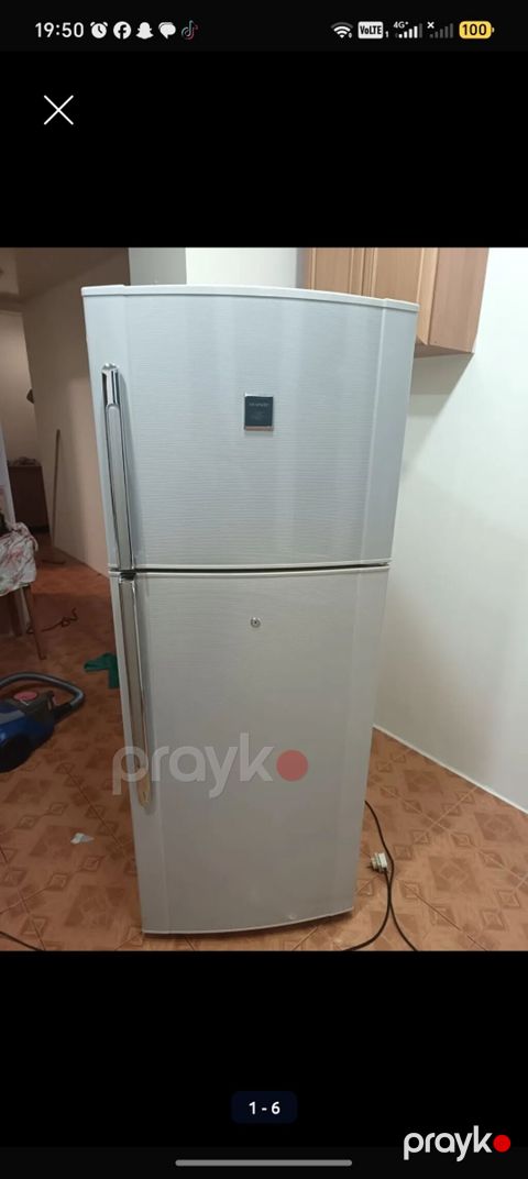 İşlənmiş 2 qapılı Sharp Soyuducu Satılır, rəng - Ağ — Bakı