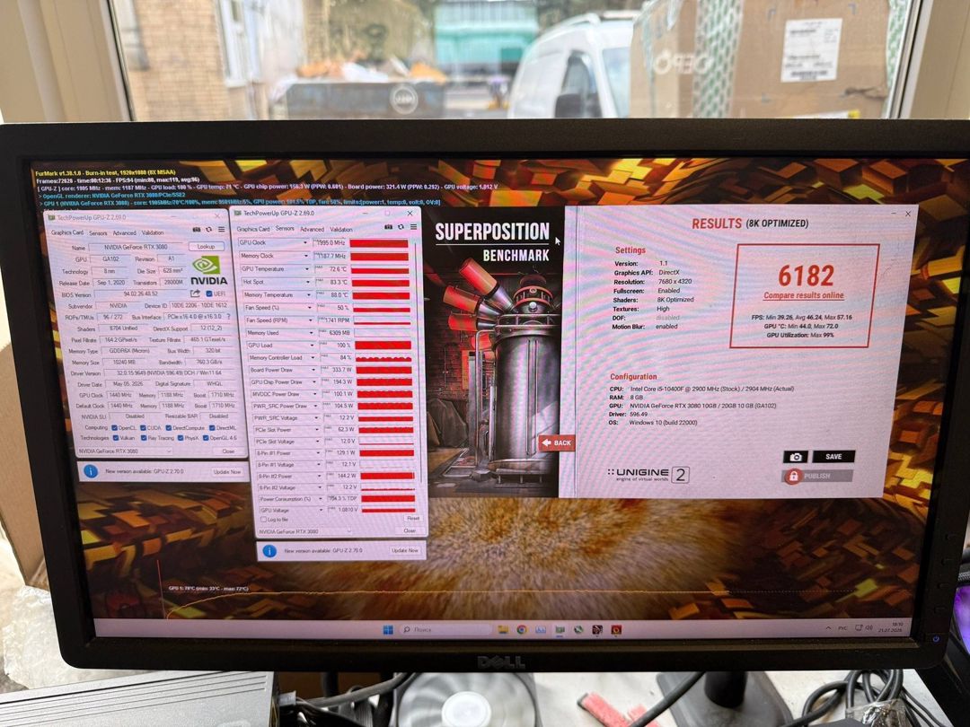 Manli RTX 3080 10GB Non RFB — Kompüterlər və noutbuklar, Bakı (6)