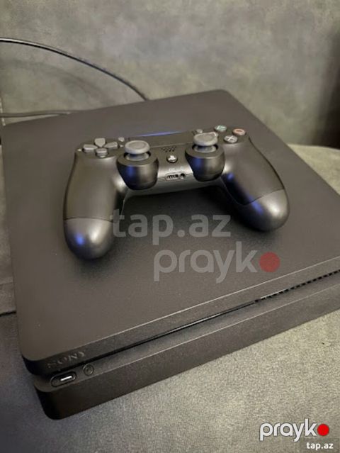 Playstation 4 Slim 1tb yaddaş,1 DualShock Üstündə RDR2, Days Gone — Bakı