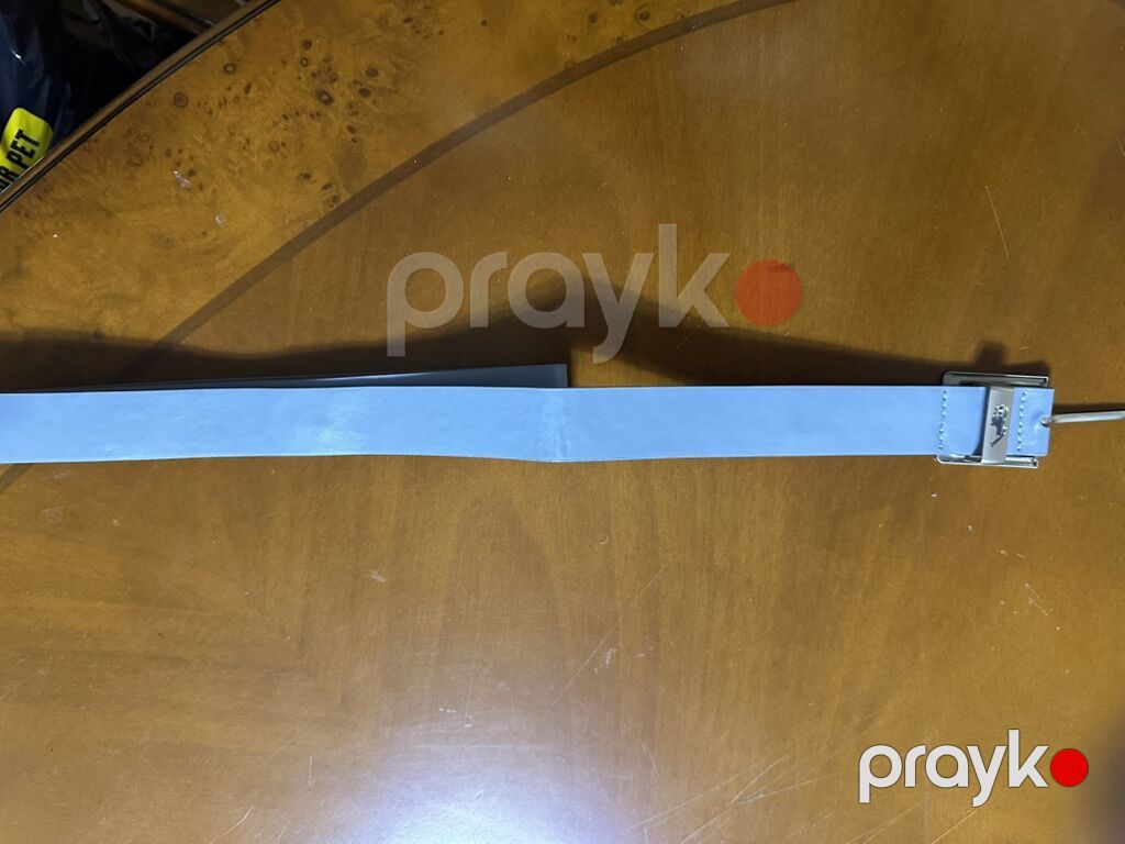 Ralph Lauren Polo kəməri – açıq mavi rəng - Material: hamar teksturalı — Kəmər, Digah (3)