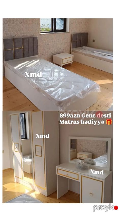 Gənc otağı dəsti – 899 AZN Matras hədiyyə Komplektin tərkibi: - 2