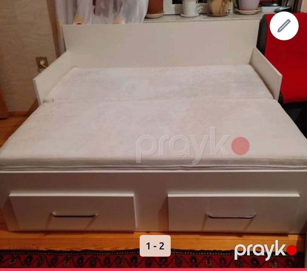Uşaq otagi ucun divan + 2 neferlik taxt .Alti siyirmeli eni 150 — Uşaq mebeli dəstləri, Mehdiabad (3)
