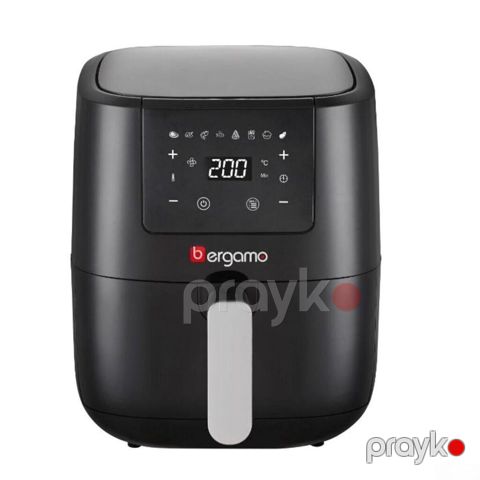 Aerofritür Bergamo BG-AF2814IBS5D Black 5L 1300W Aerofritür Bergamo — Bakı