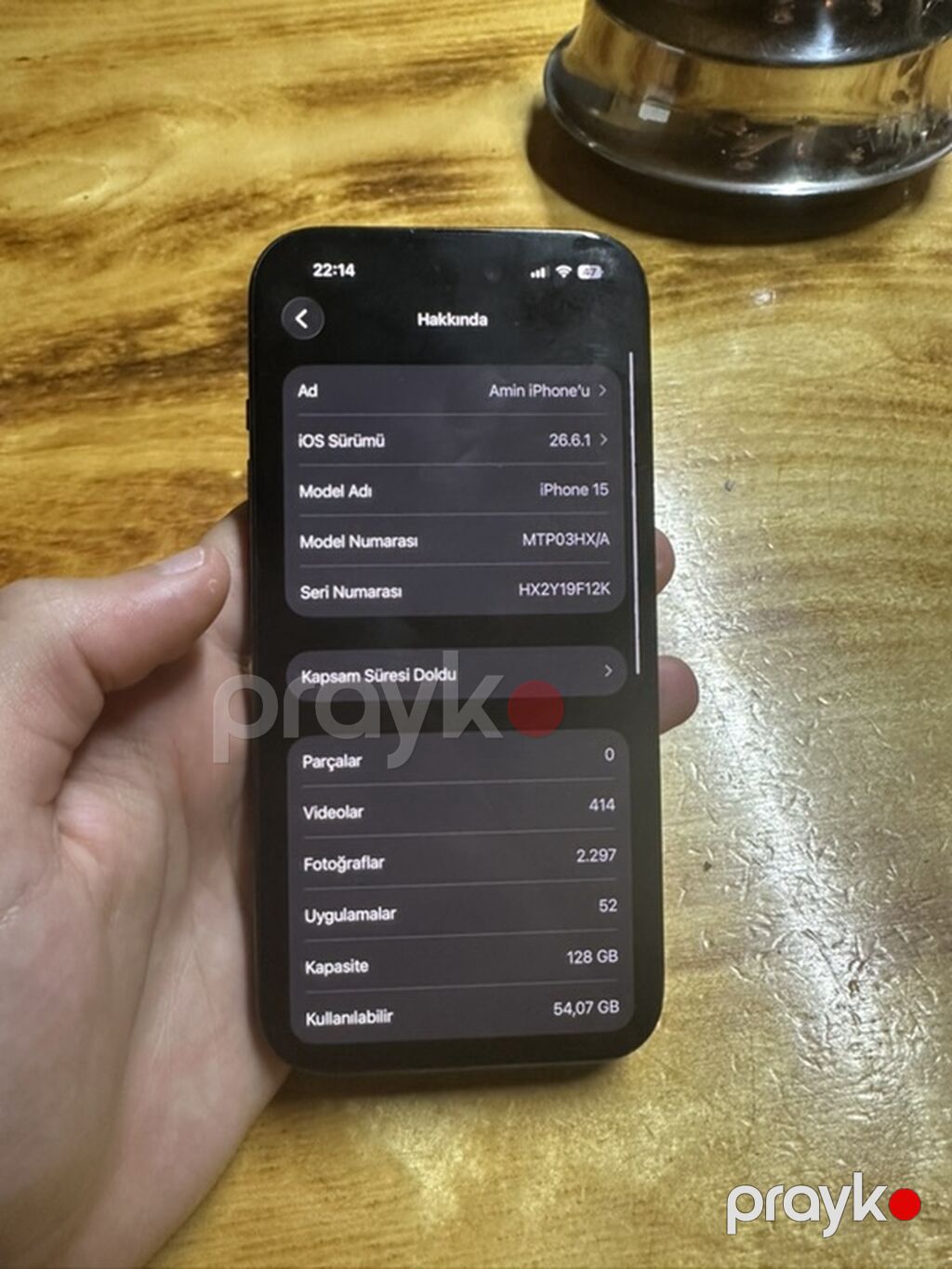 IPhone 15, 128 GB, Qara, Face ID — Apple iPhone, Bakı (5)