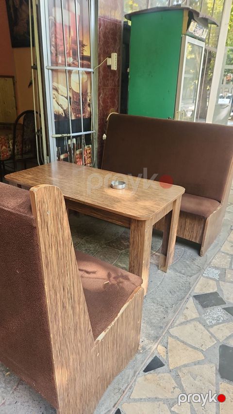 Skameykalar ilə, Düz masa, 4 nəfər, Zəmanətsiz, Kredit yoxdur — Mingəçevir