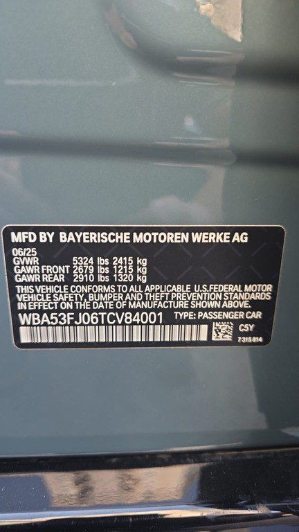 BMW 530, 2.0 L, 2025 il, 11 000 km — Avtomobillər, Bakı (6)