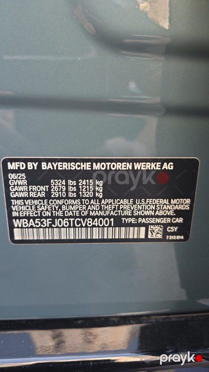 BMW 530, 2.0 L, 2025 il, 11 000 km — Avtomobillər, Bakı (6)
