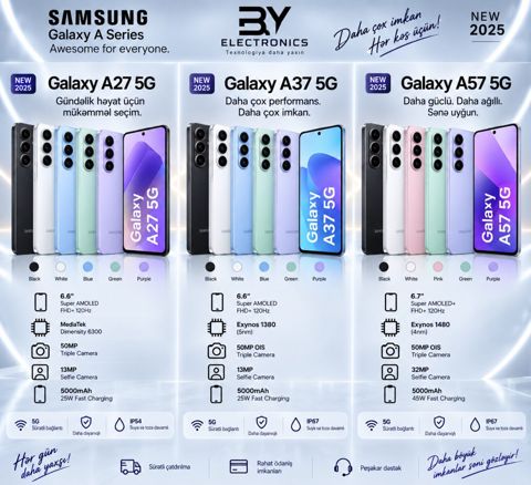 Samsung Galaxy A57 5G Awesome Navy 128GB/8GB — Bakı