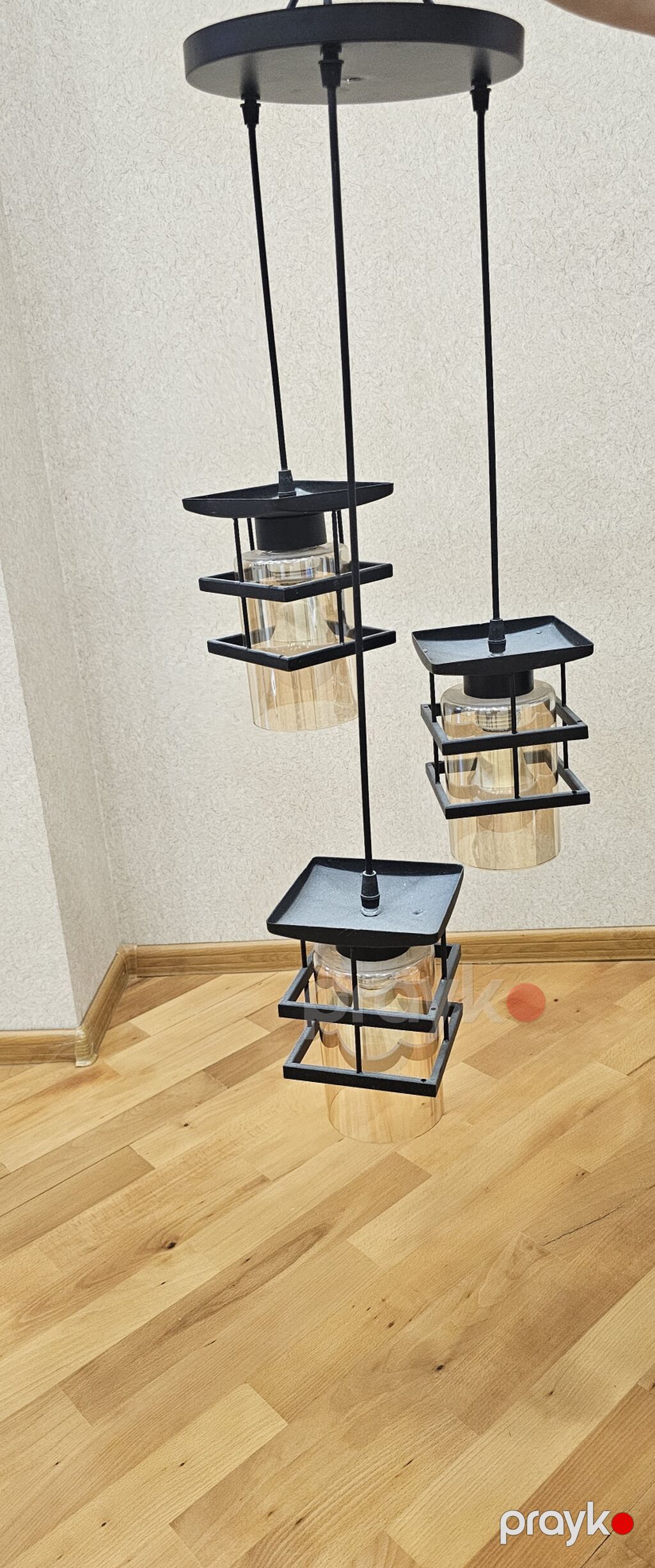 Çılçıraq, 3 lampa, Metal — Tavan is?qlar? v? cilc?raqlar, Bakı (2)