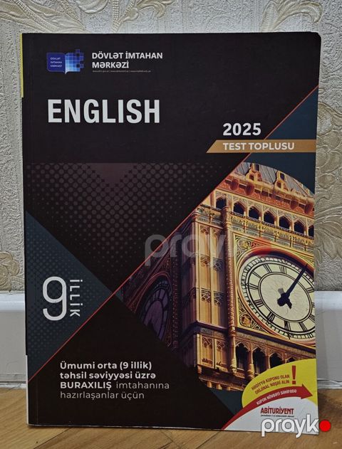 Məhsul: “Englısh – 2025 Test Toplusu” (Dövlət İmtahan Mərkəzi) — Bakı