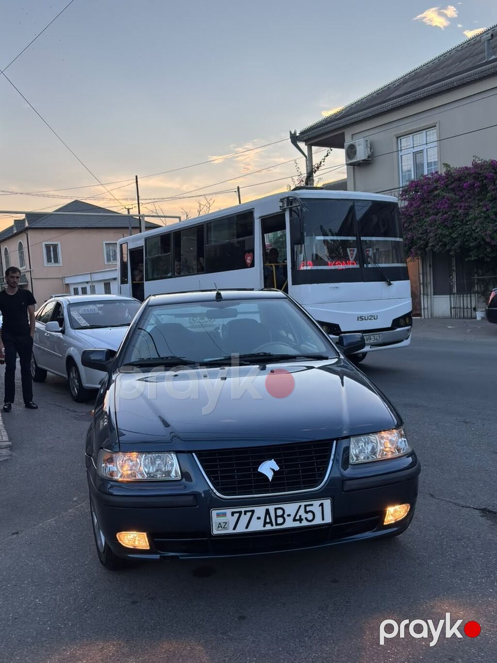 Iran Khodro (Ikco) Samand LX sedan - Kuzov: 4 qapılı sedan, tünd boz — Avtomobillər, Bakı (2)
