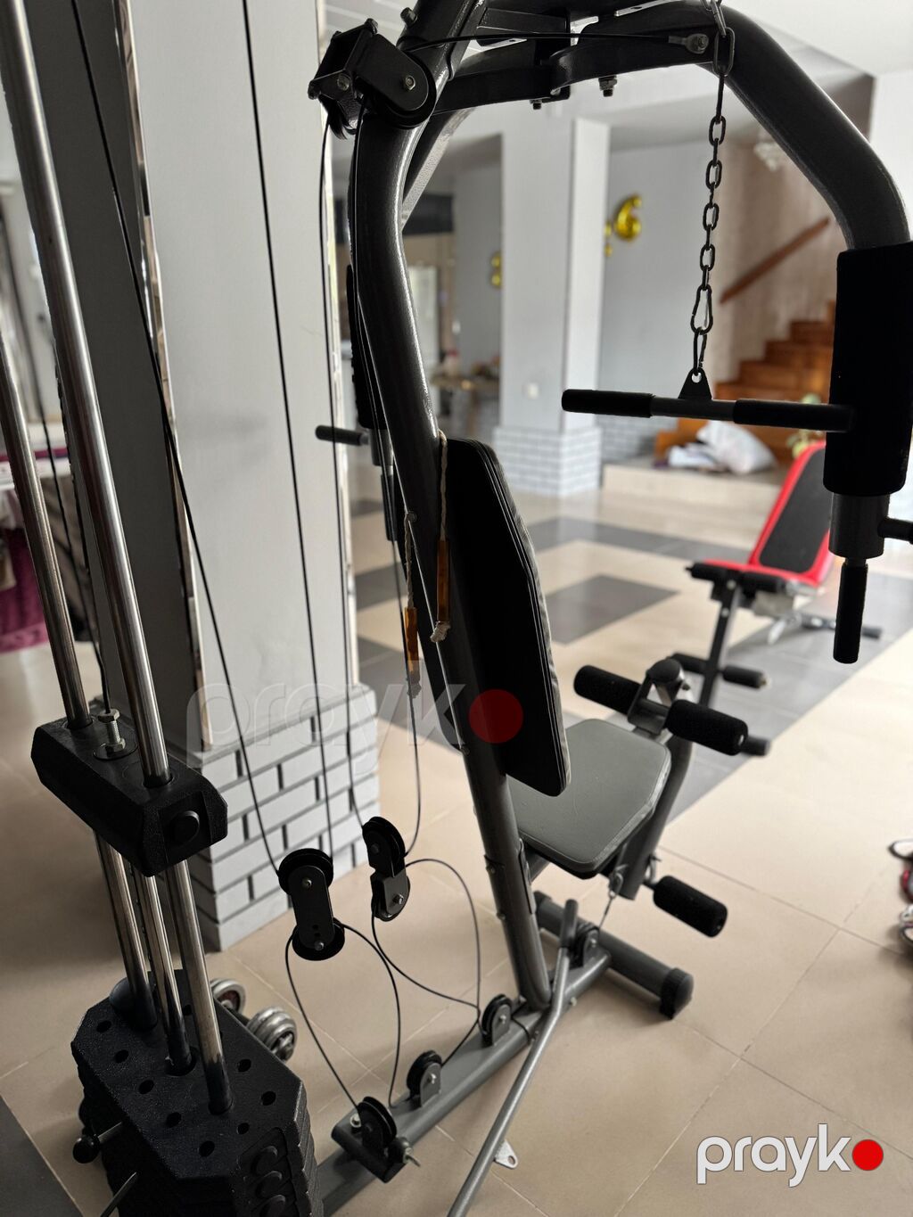 Çoxfunksiyalı ev trenajoru – kabel və blok sistemi ilə - Tam bədən — Digər simulyatorlar, Digah (4)