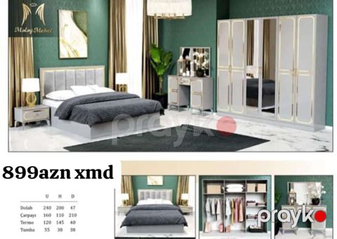 Yataq otağı mebel dəsti – “Melay Mebel” dizaynı Komplekt: - Dolab: 6 — Mehdiabad